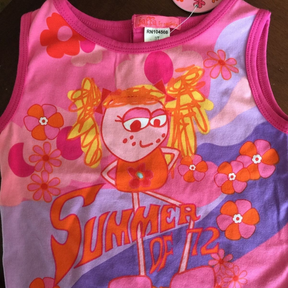 Jaffa by OinkBaby Summer of 72 Tank TShirt 3T NEW